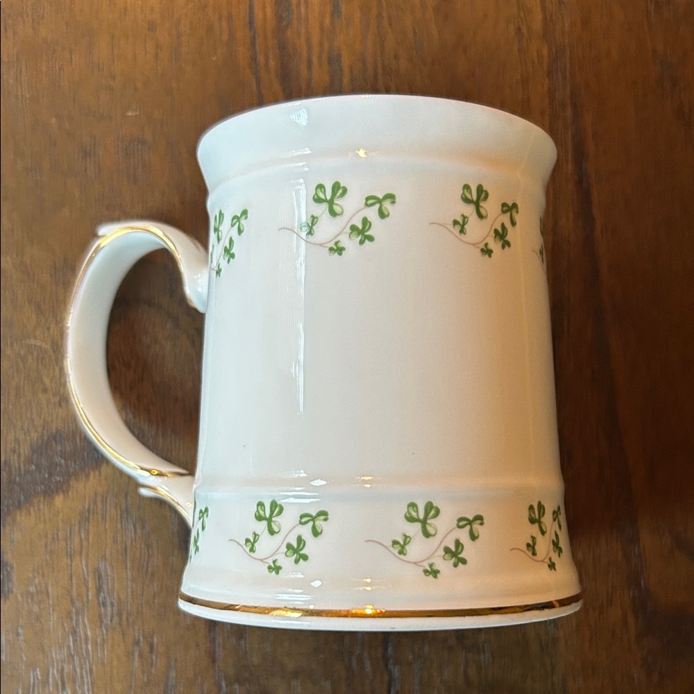 Royal Tara Irish Coffee Mug w/ Shamrock & Vine Design